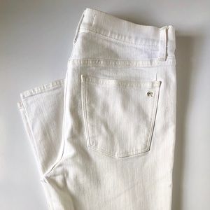 MADEWELL HIGH RISER SKINNY WHITE DENIM SIZE 29”